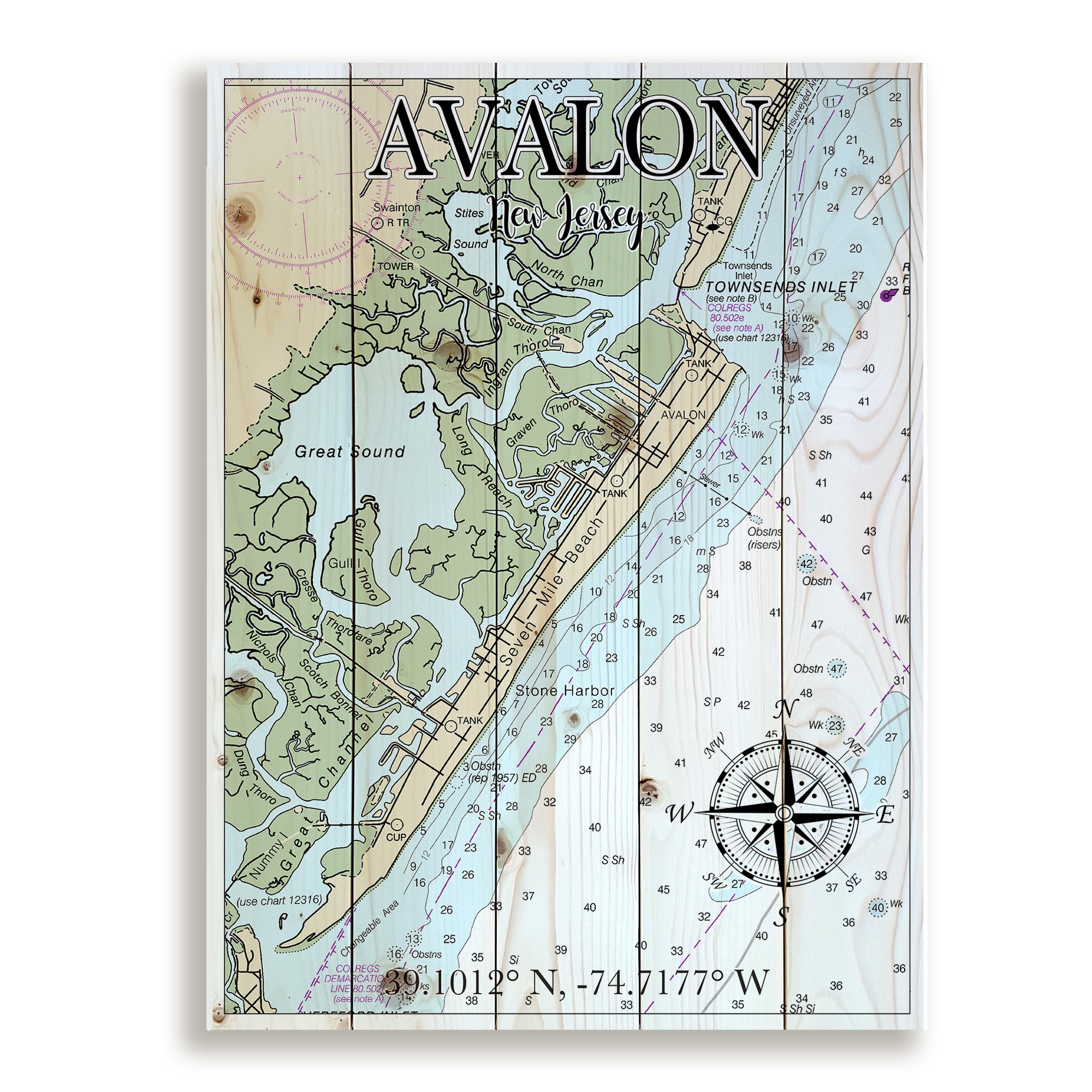 Avalon, NJ Pallet Map – MapMom