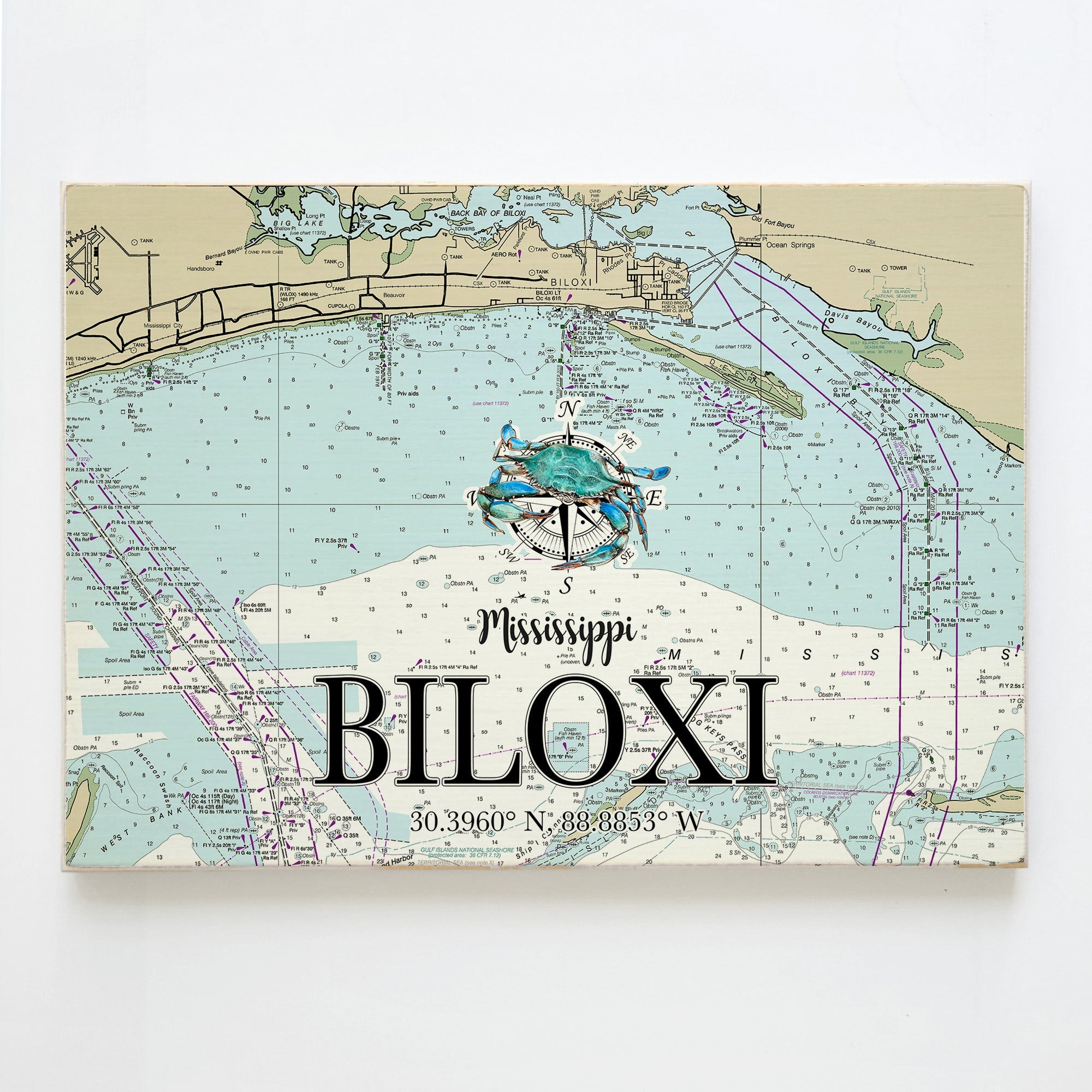 Biloxi, MS  Plank Map