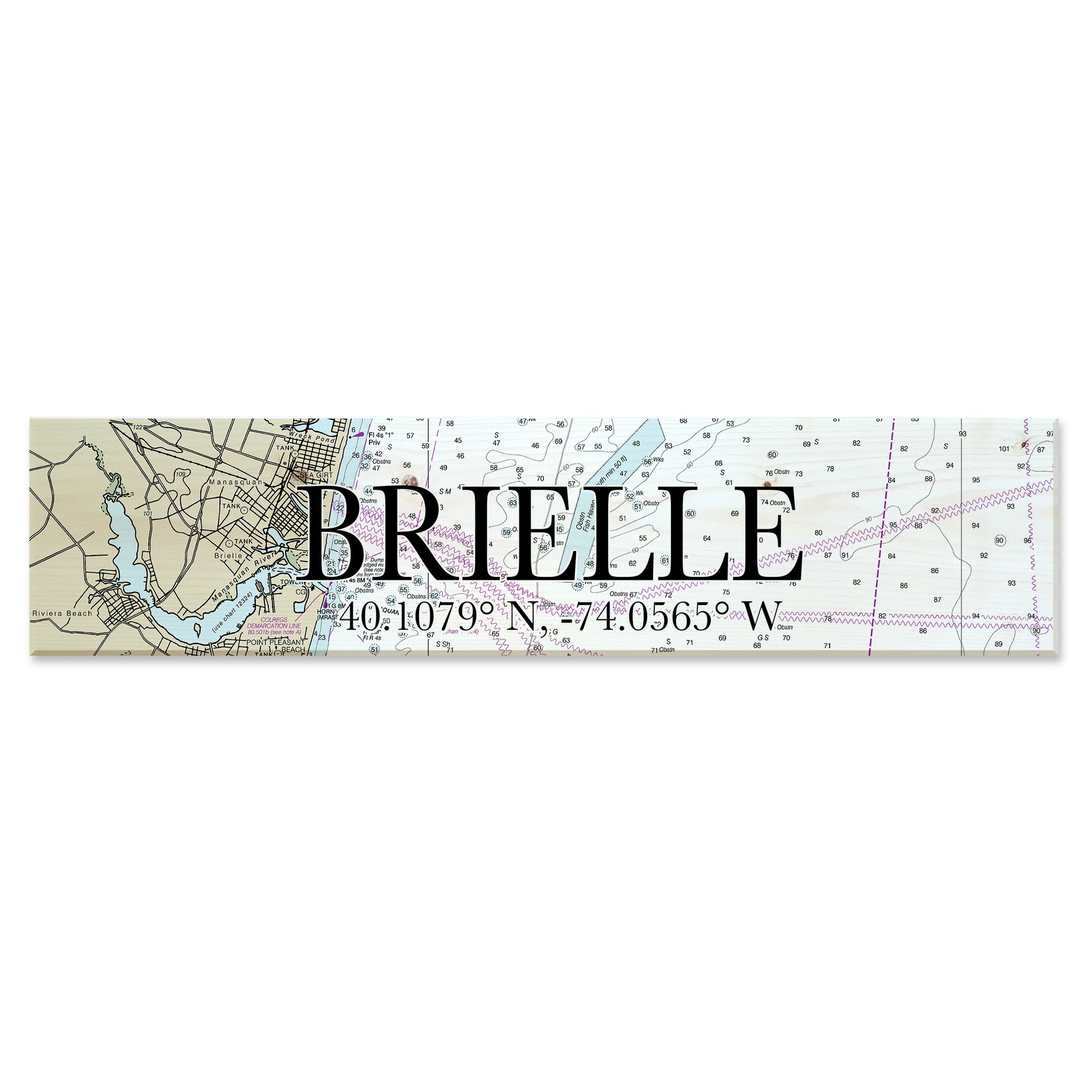 Brielle, NJ Coordinate Sign