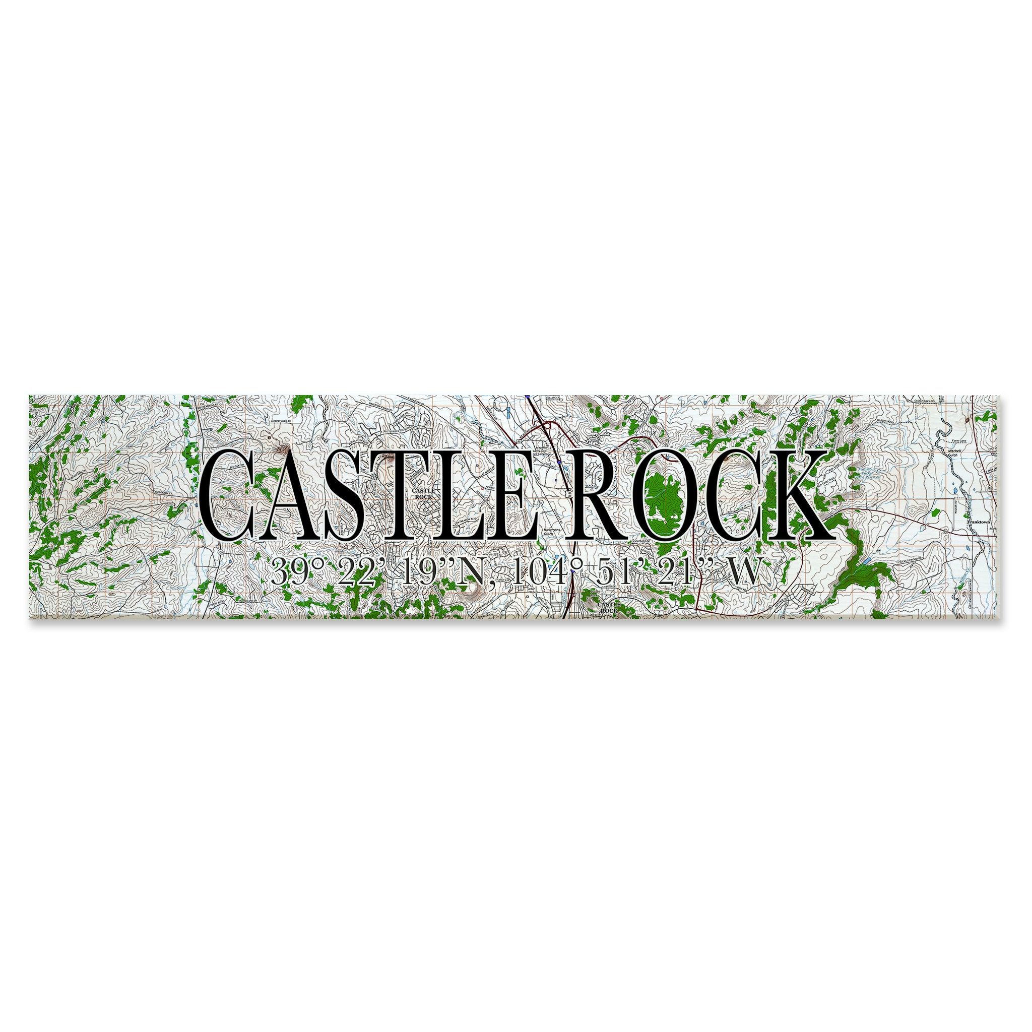 Castle Rock, CO Coordinate Sign