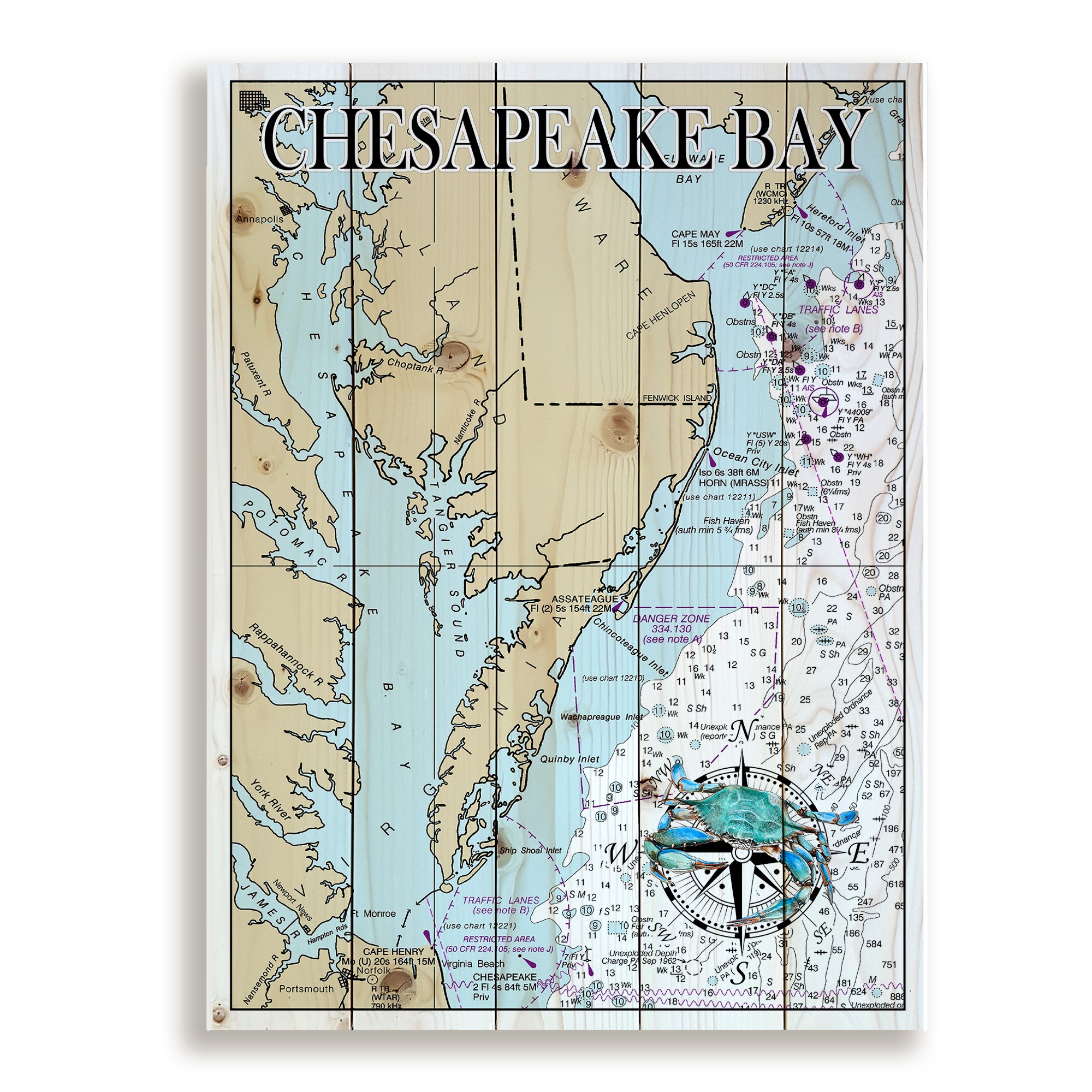 Chesapeake Bay Entire Pallet Map