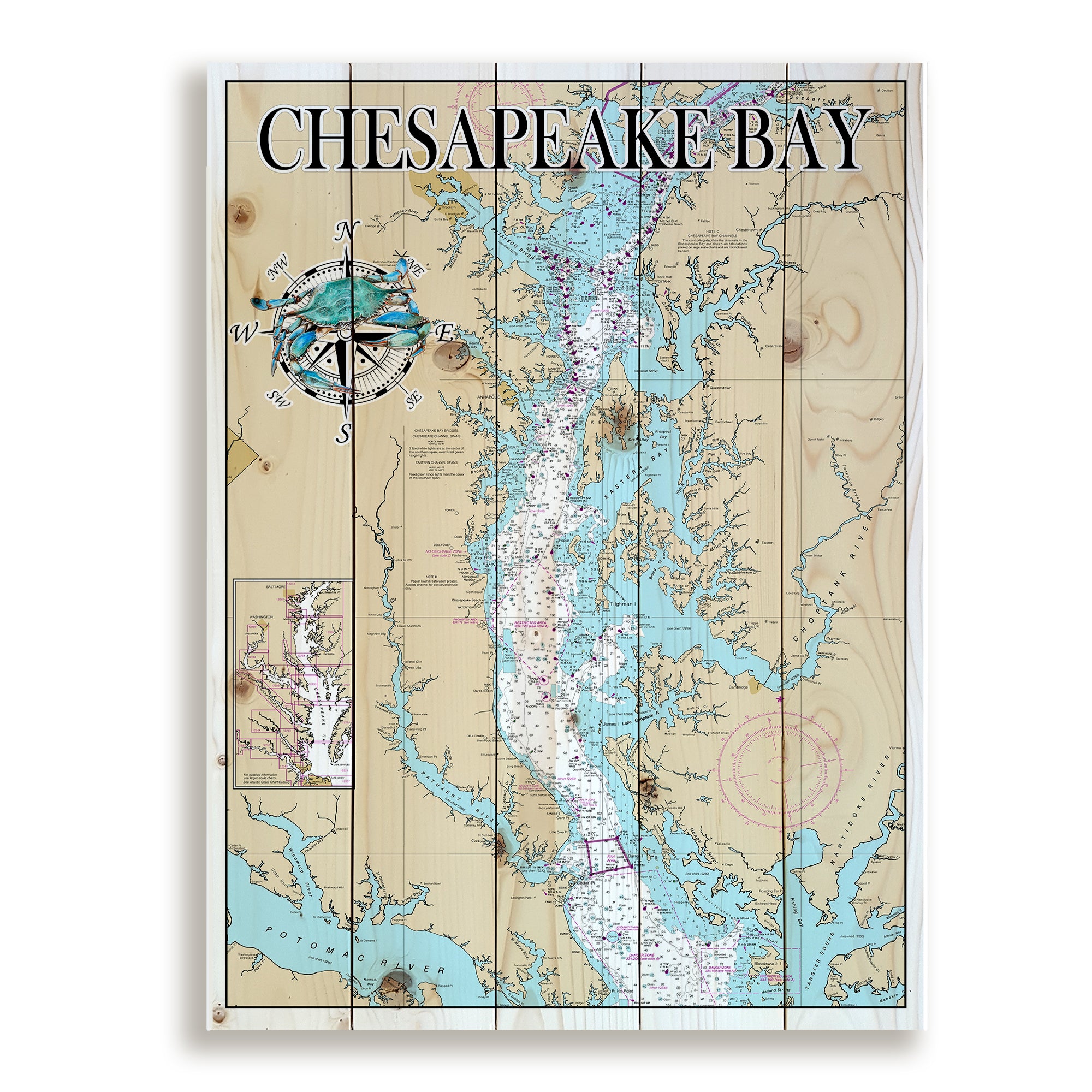 Chesapeake Bay, NOAA Pallet Map