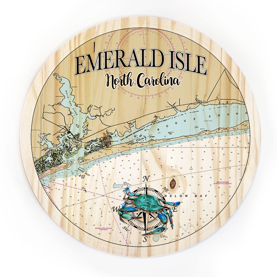 18"  Emerald Isle, NC Round Circle