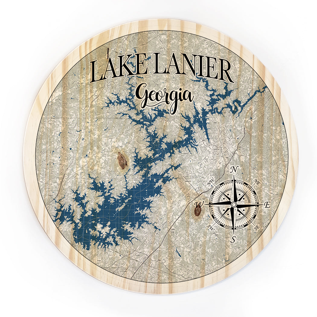 18" Lake Lanier, GA Round Circle