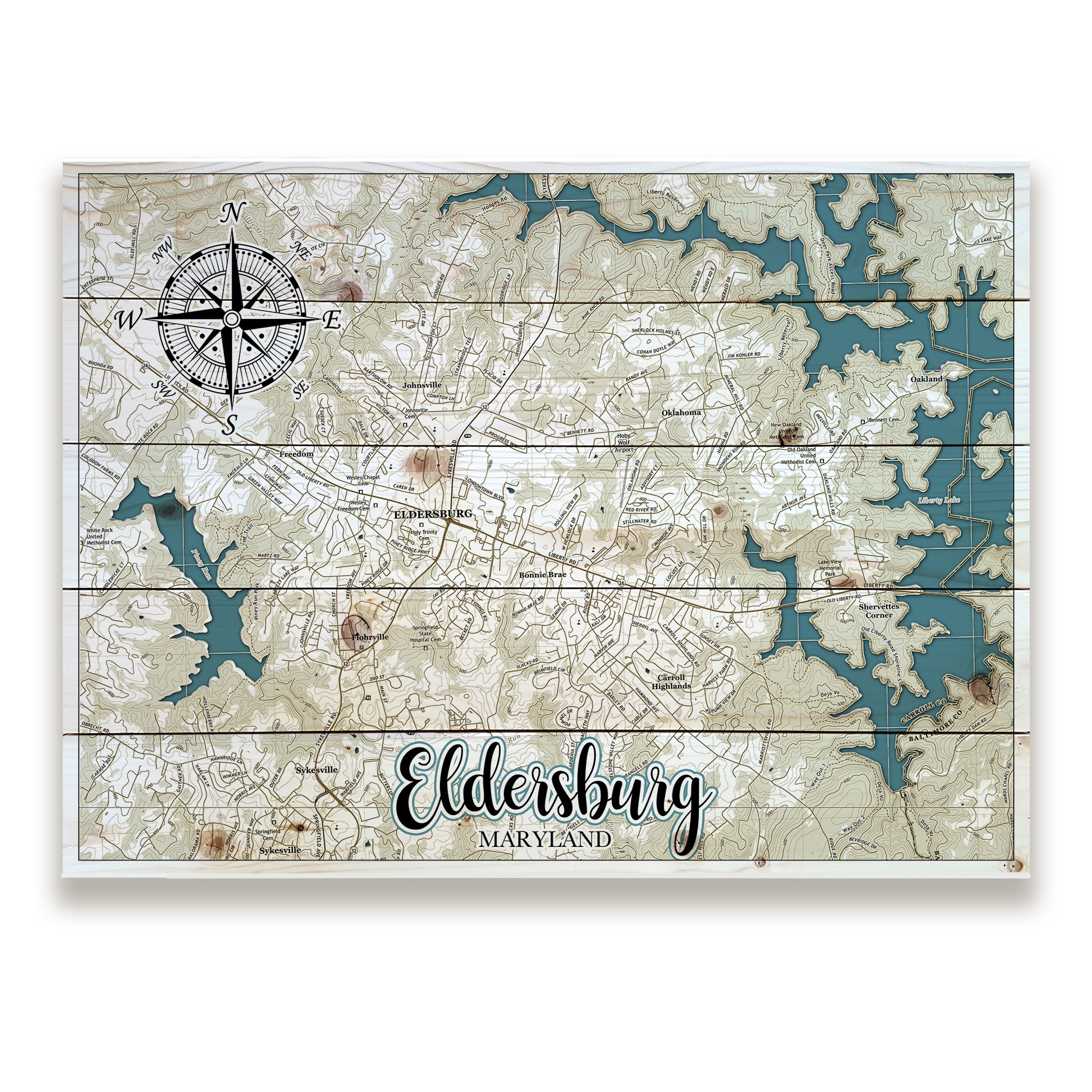 Eldersburg, MD Pallet Map MapMom