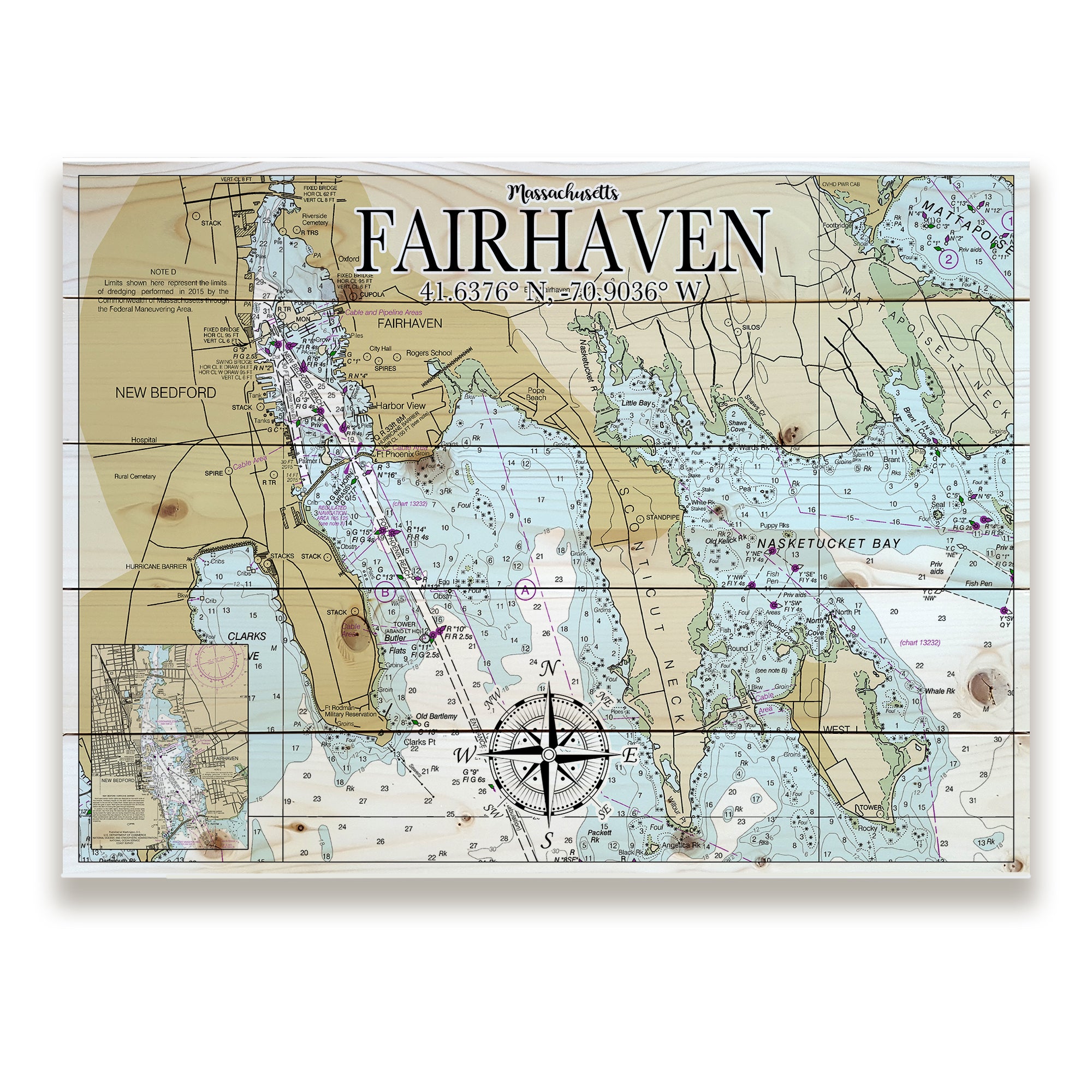 Map Of Fairhaven Massachusetts