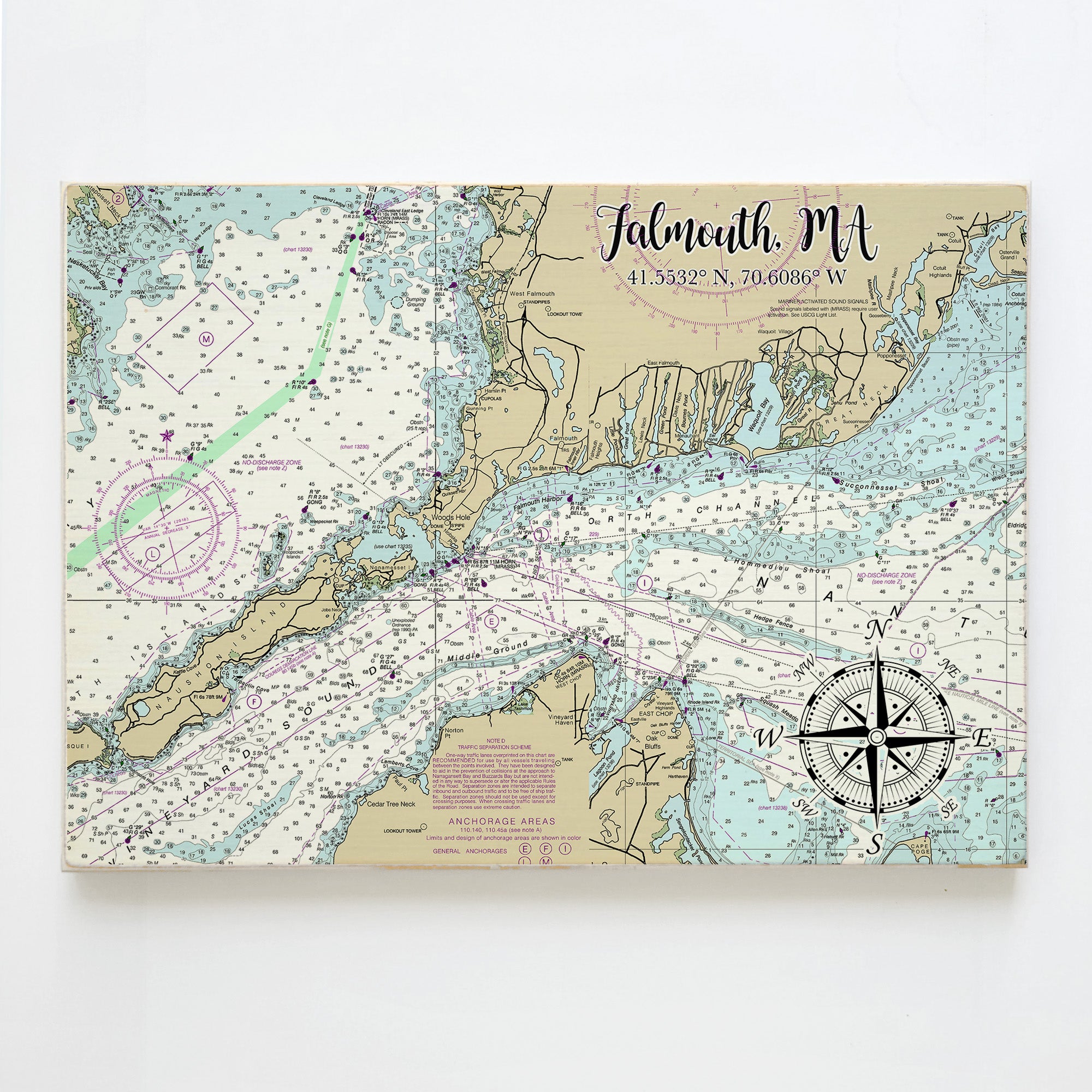 Falmouth, MA Plank Map