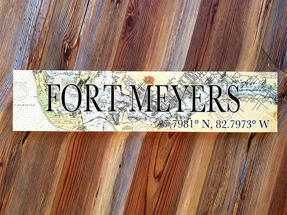 Fort Meyers, FL Coordinate Sign
