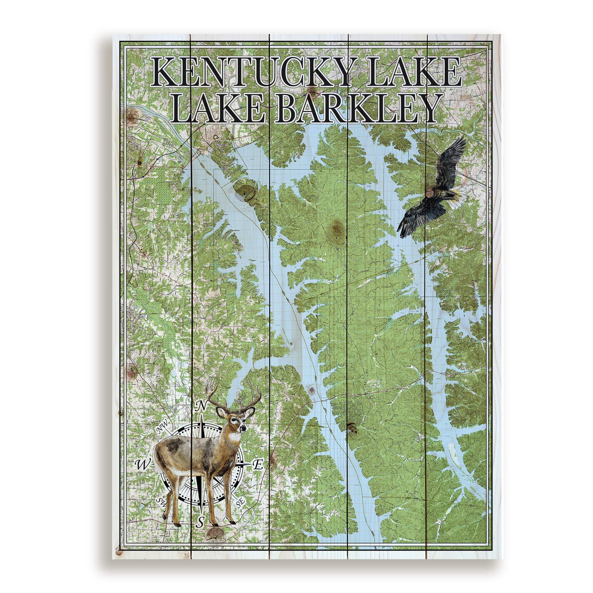 Kentucky Lake,  KY Pallet Map