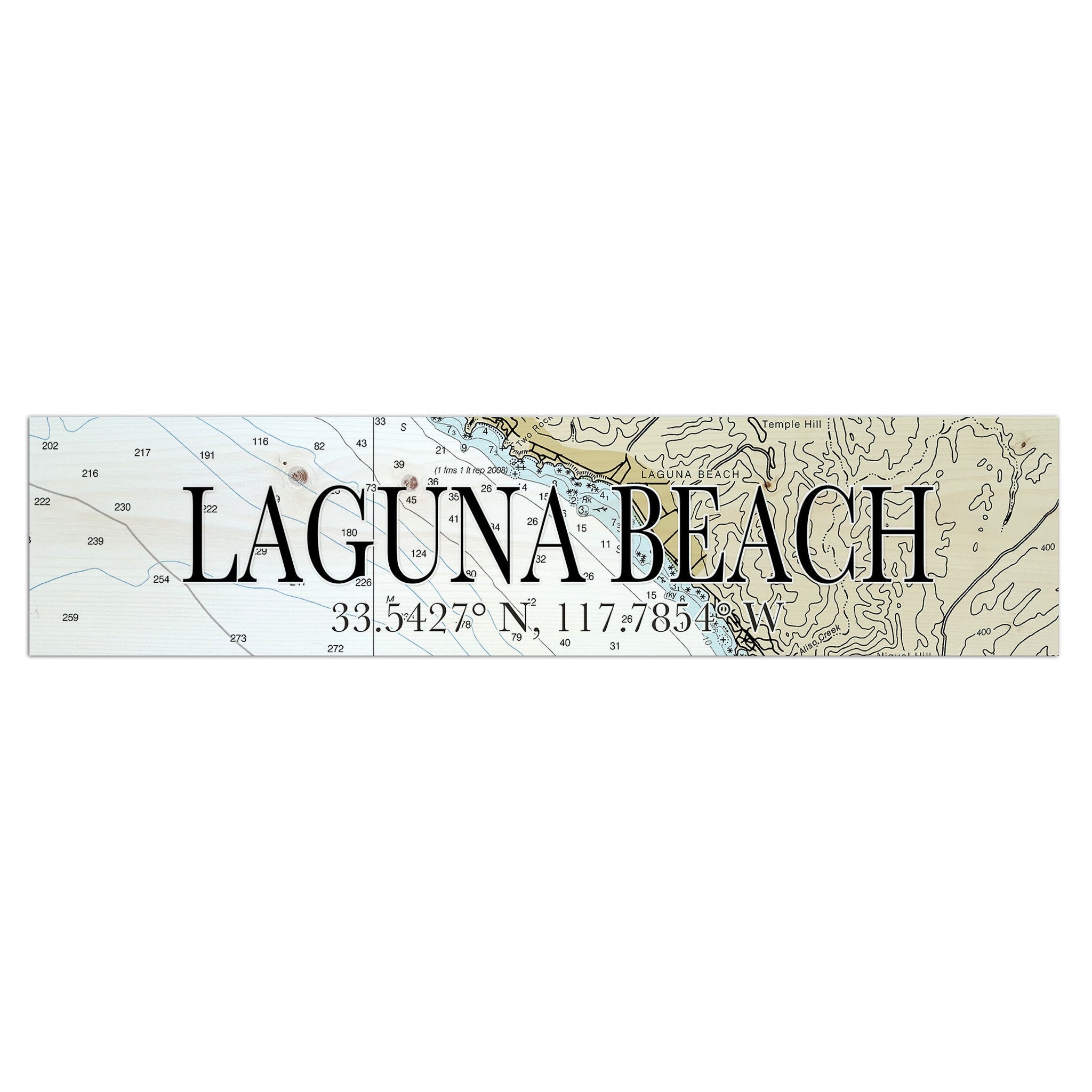 Laguna Beach, CA Coordinate Sign