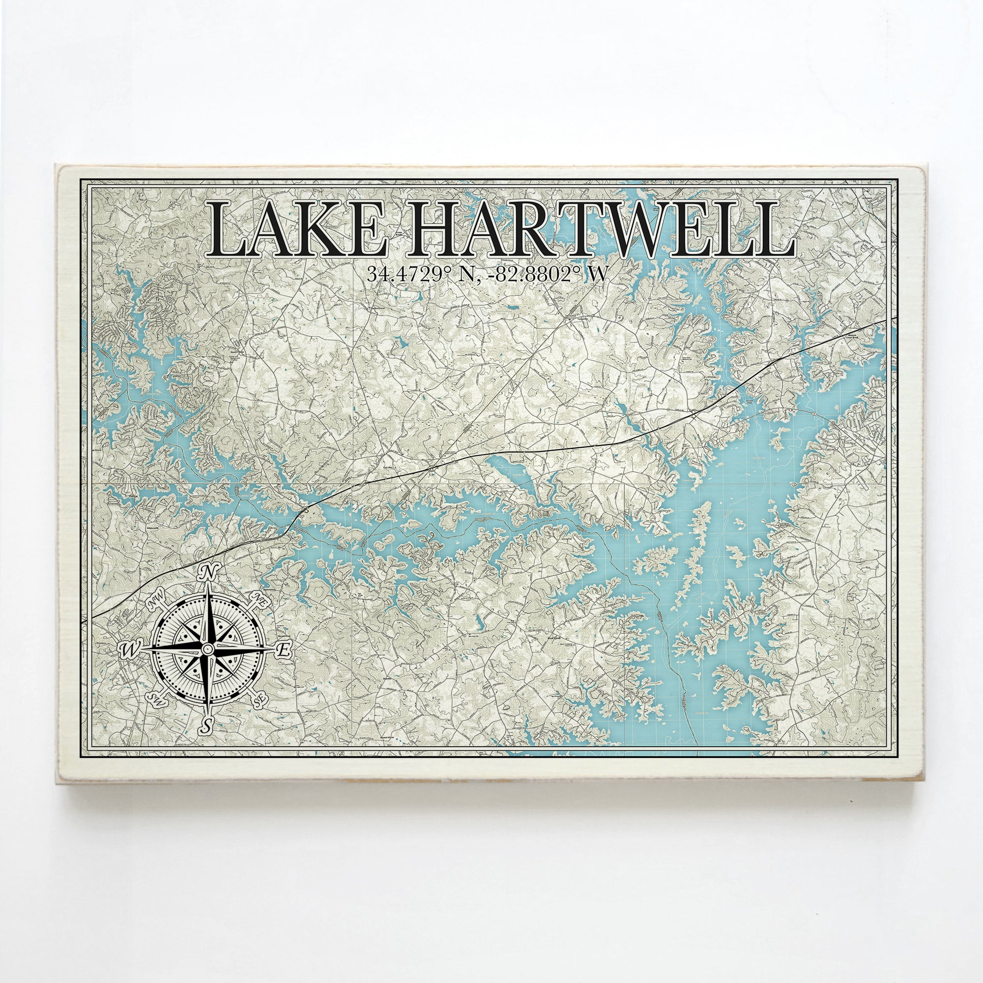 Lake Hartwell,  Plank Map