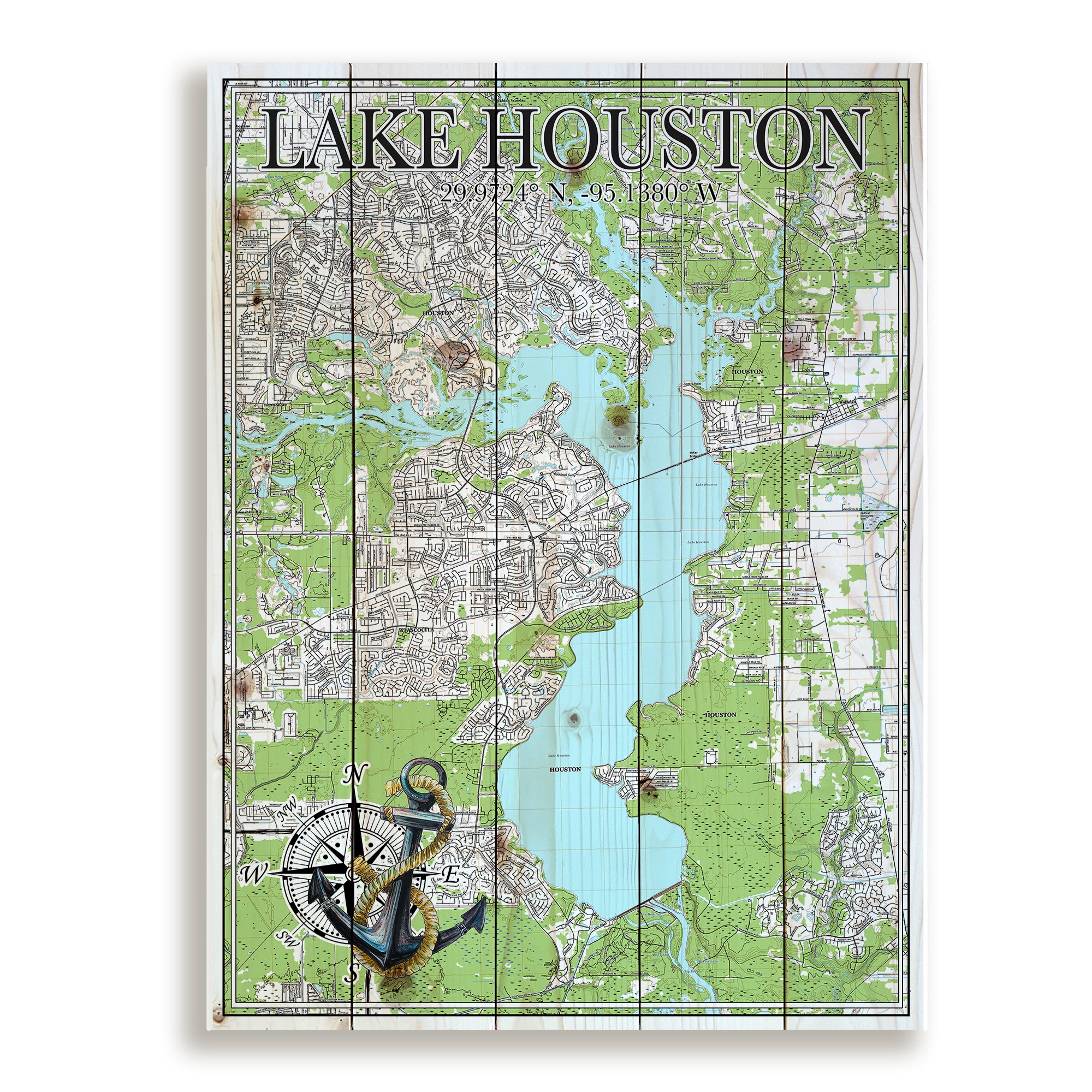 Lake Houston, TX - Anchor Pallet Map