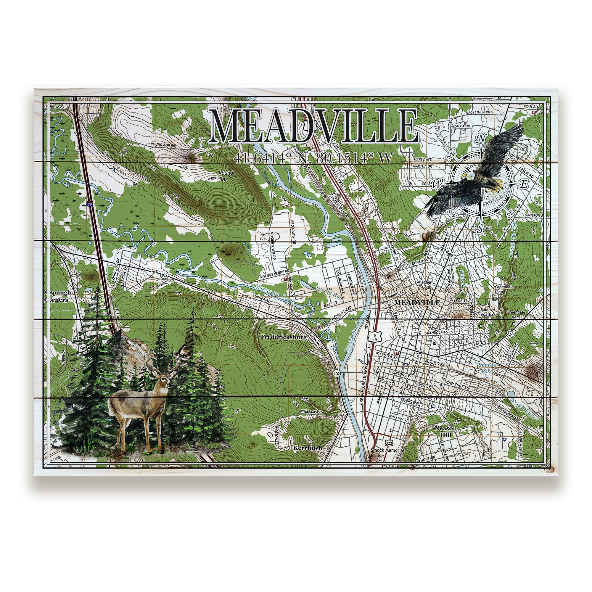 Meadville, PA Pallet Map