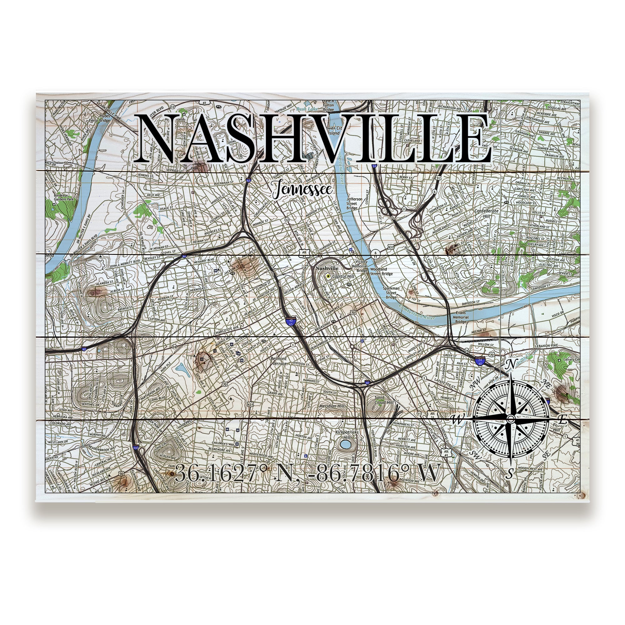 Nashville, TN Pallet Map