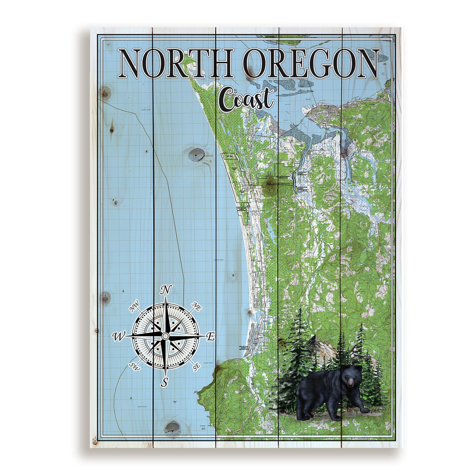 North Oregon Coast Pallet Map