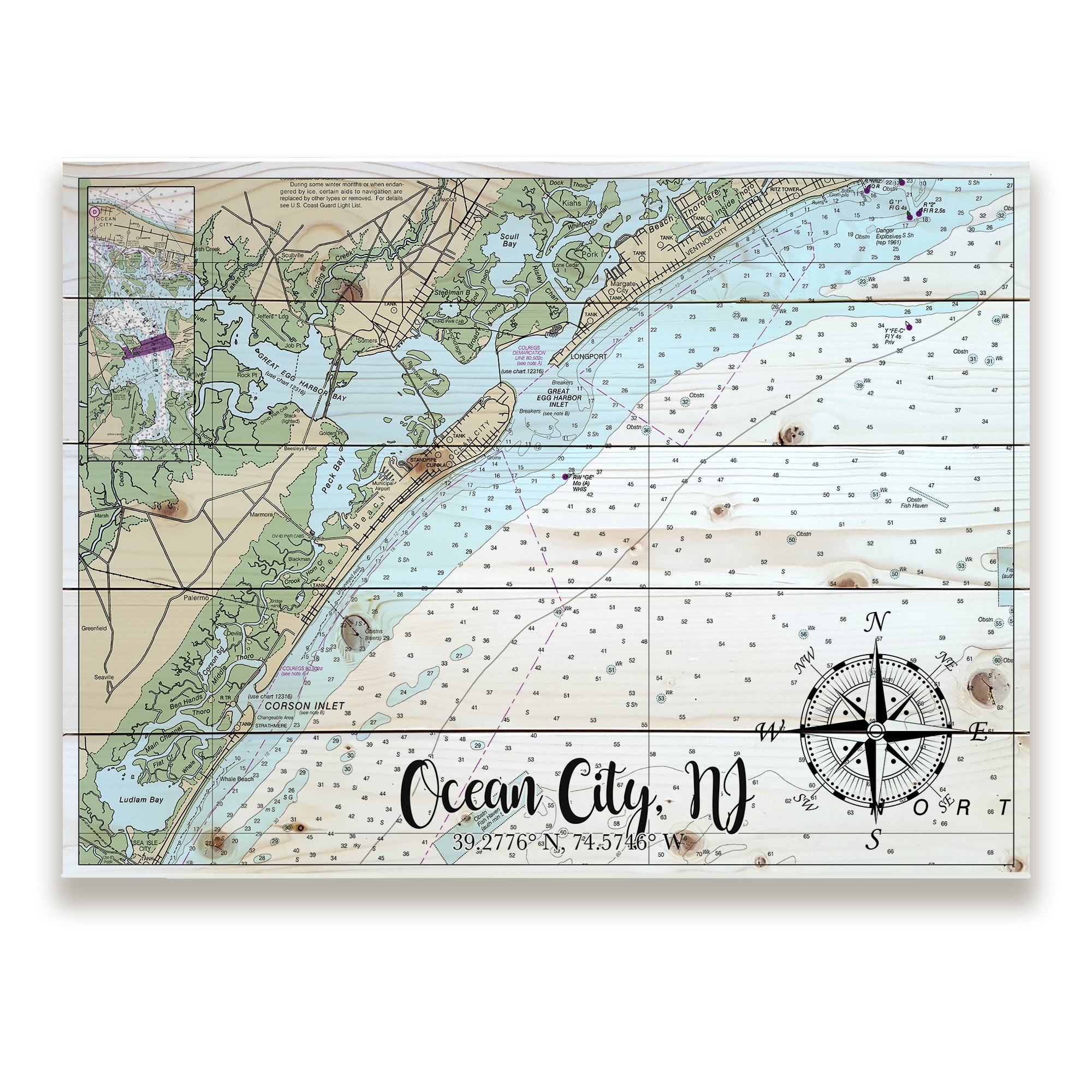 Ocean City, NJ Pallet Map