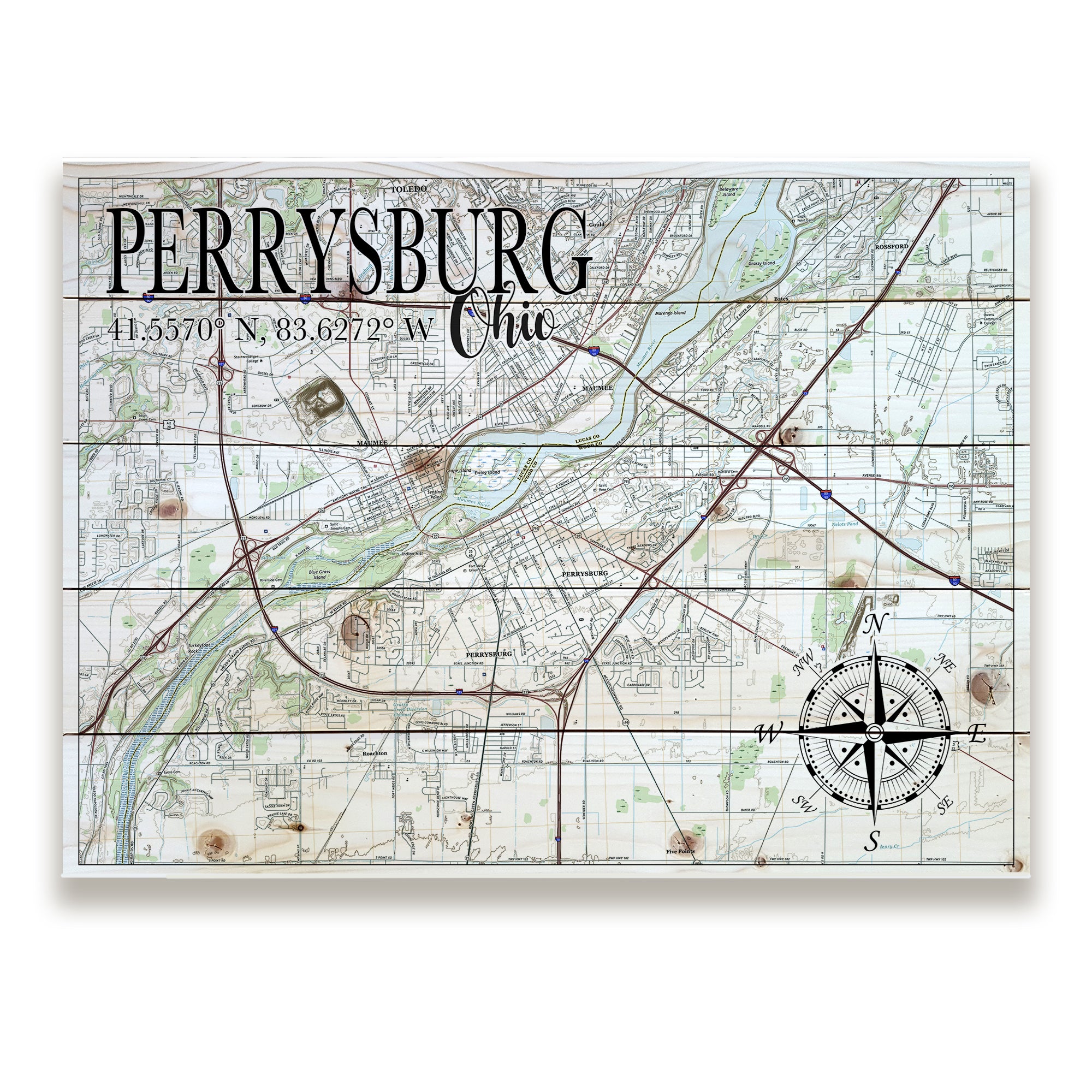 Perrysburg,  OH Pallet Map