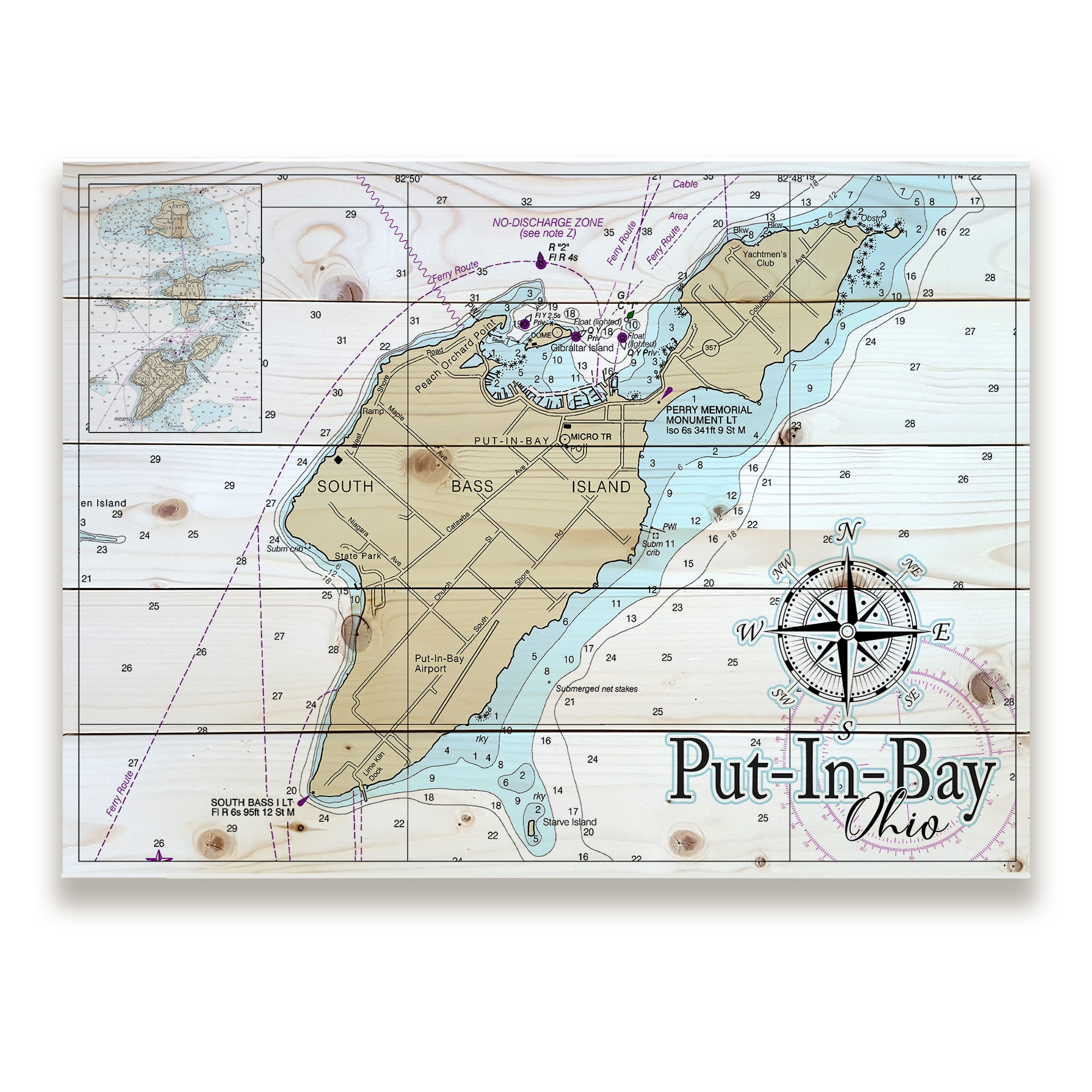 Put-In-Bay, OH Pallet Map