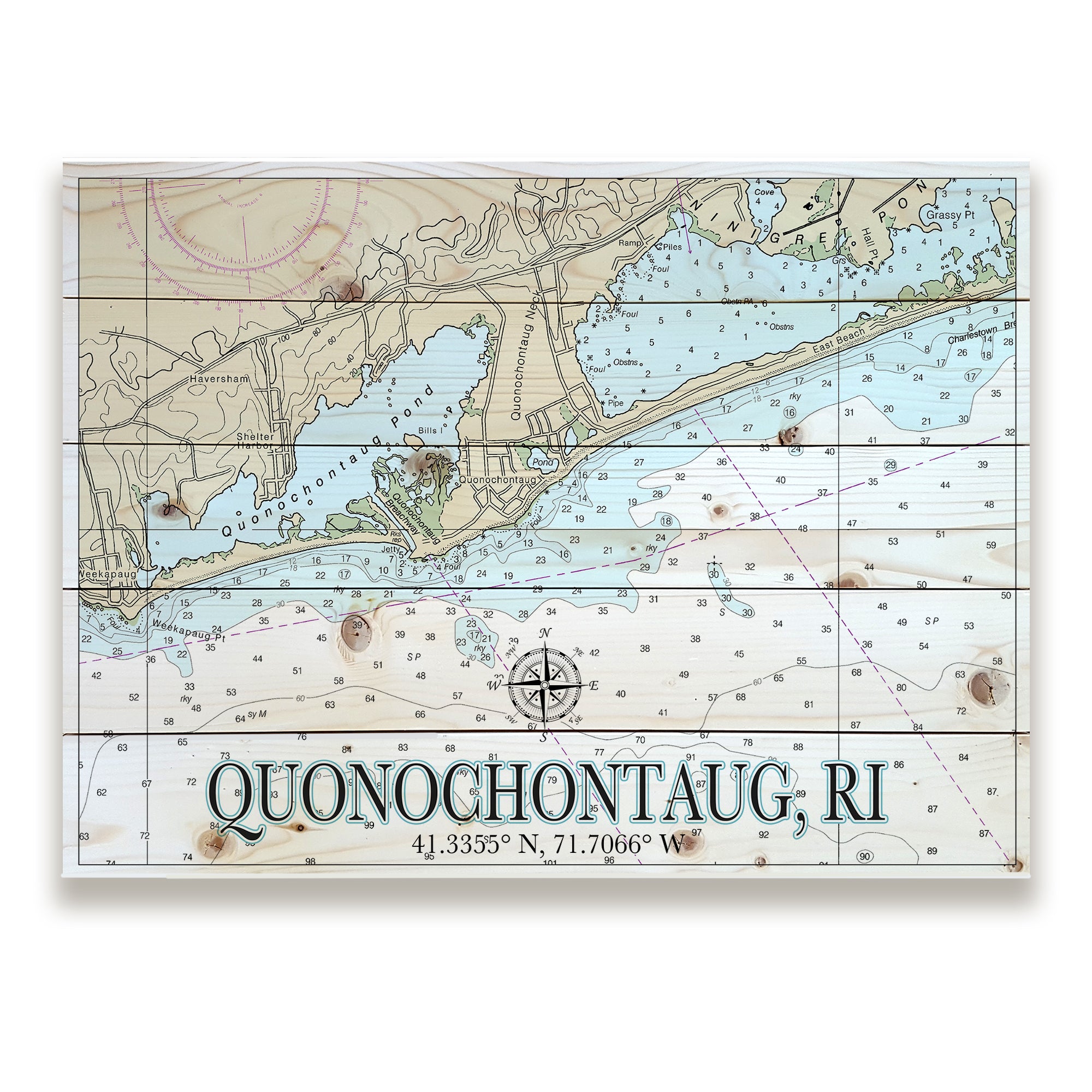 Quonochontaug, RI Pallet Map