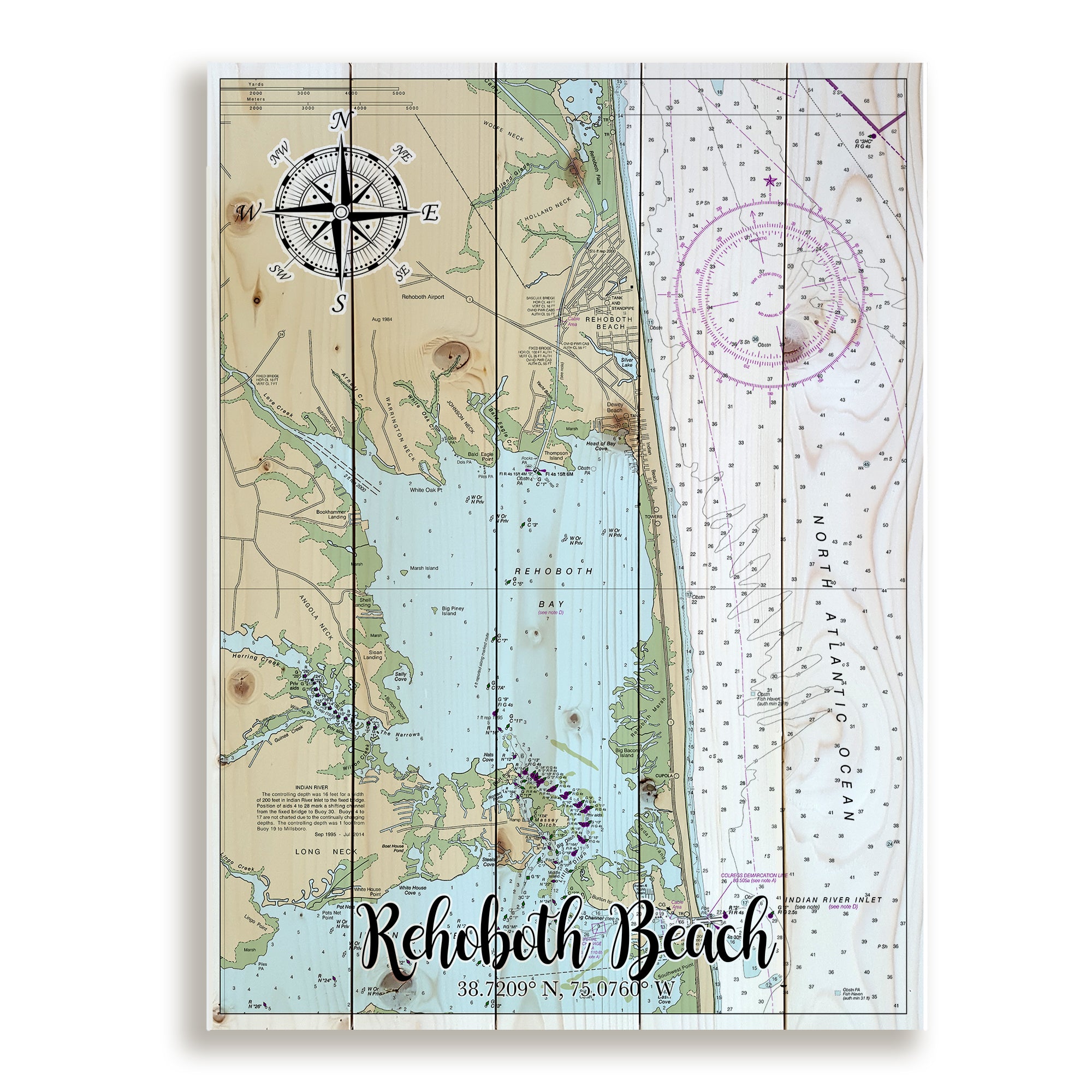 Rehoboth Beach, DE Pallet Map