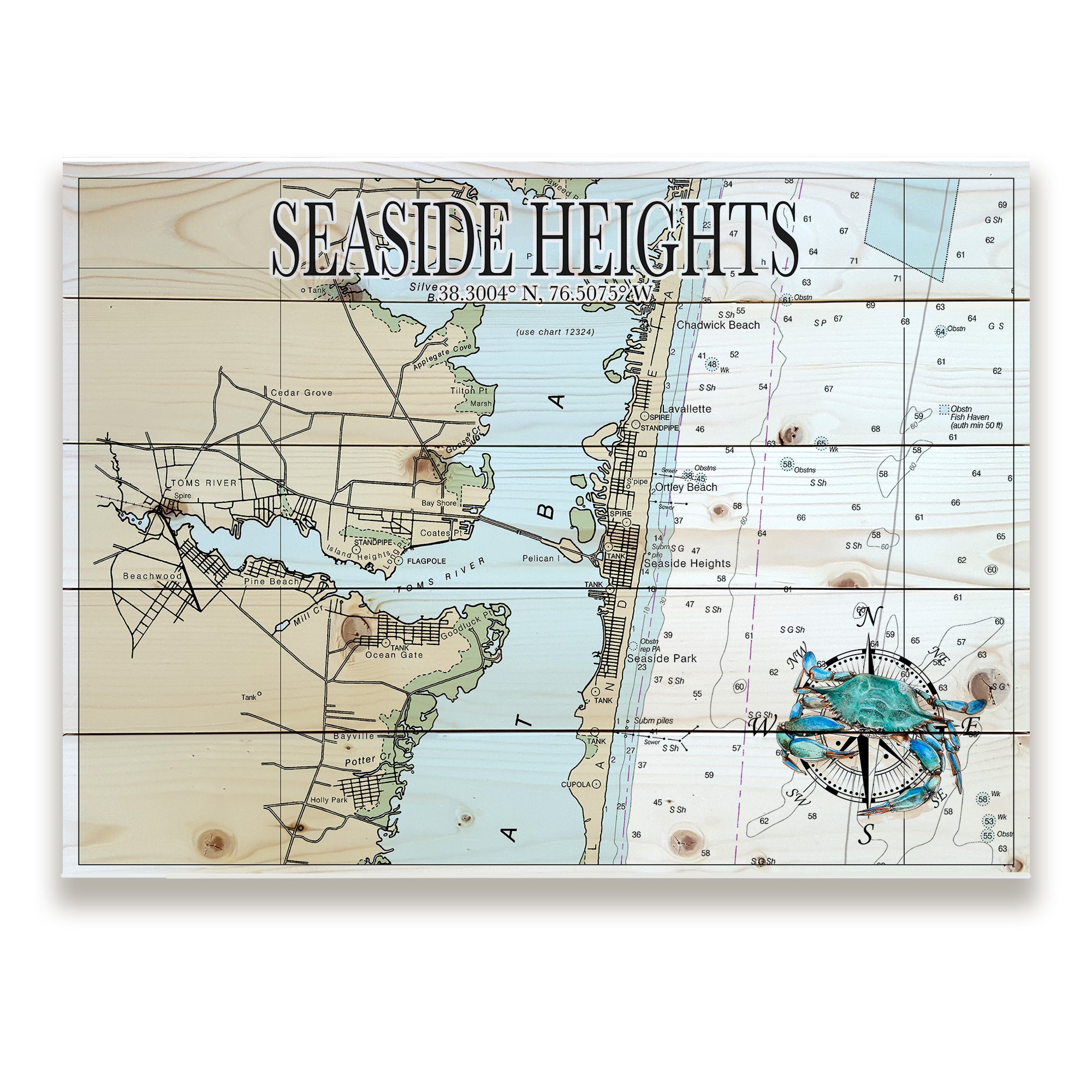 Seaside Heights, NJ Pallet Map