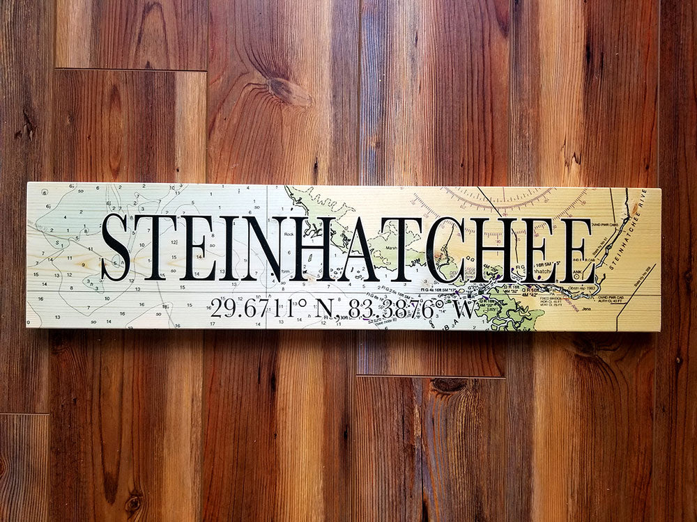 Steinhatchee, FL Coordinate Sign