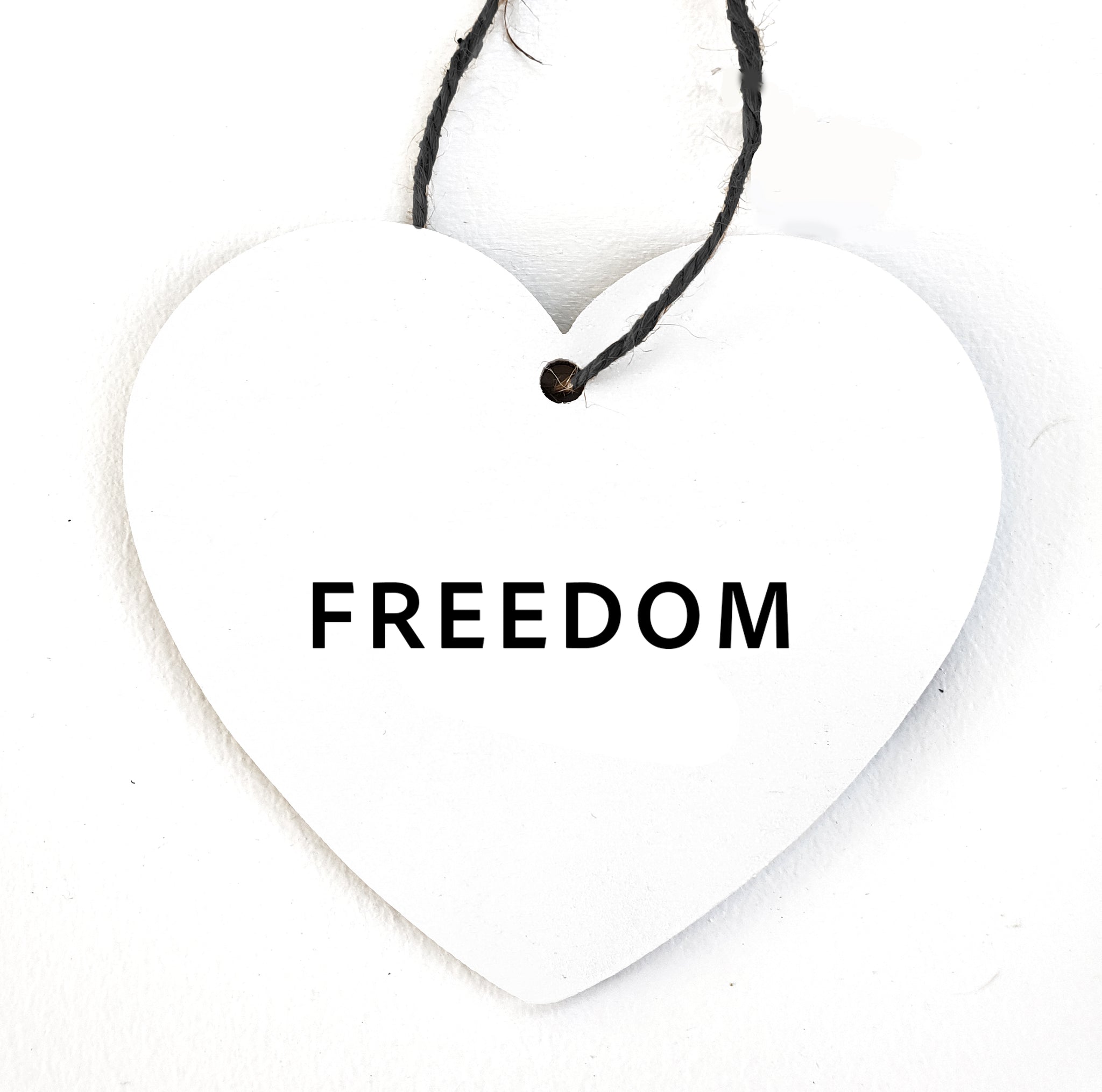 Freedom Heart Shaped Double Sided Charlie Kirk Inspired Wood Ornament -A portion of the proceeds will be donated (Copy) (Copy)