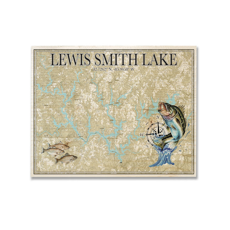 Little River SC Driftwood 5x7 inch Wood Wall Hanging Map Sign