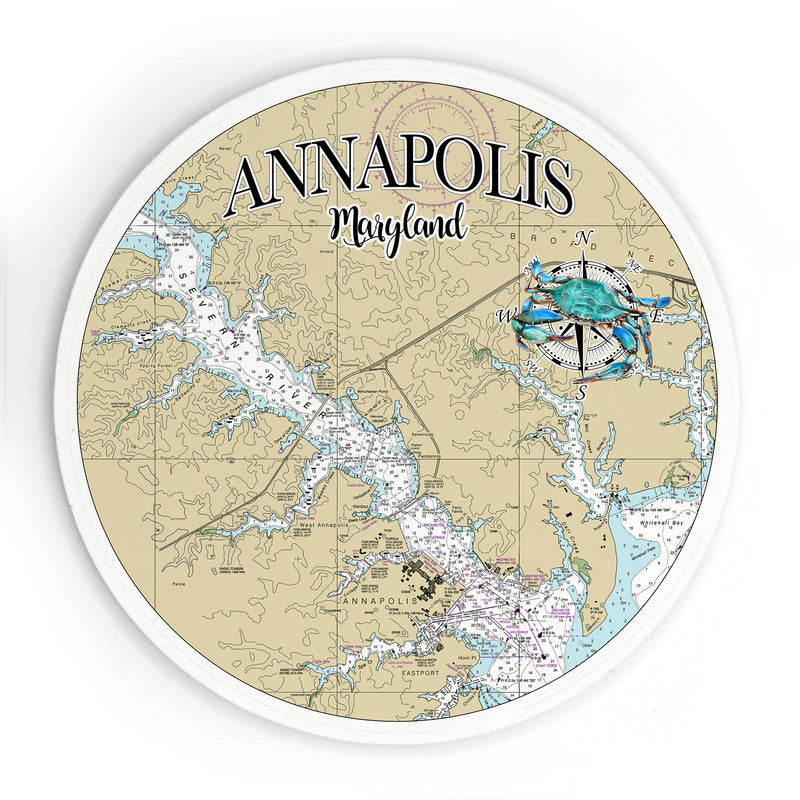 Annapolis MD 3.5 Inch Wood Magnet Keepsake