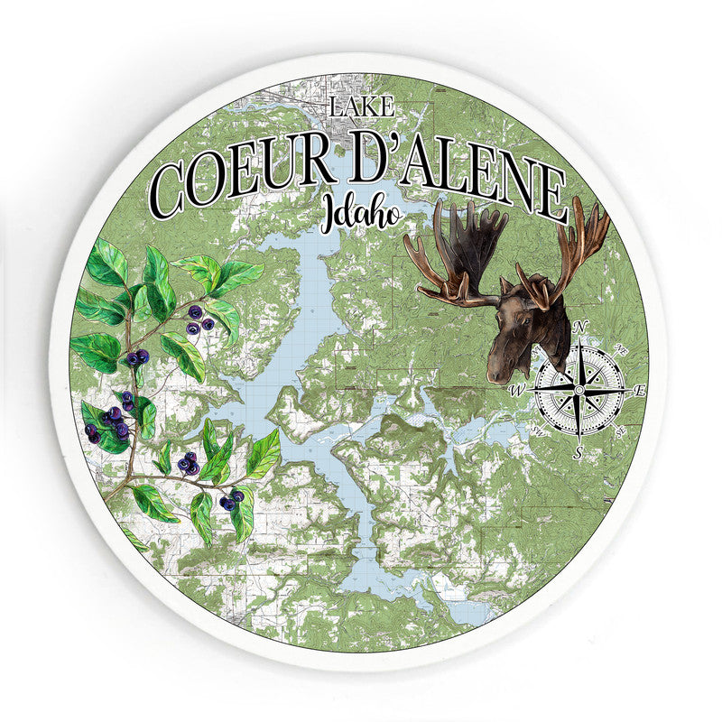 Coeur Dalene ID 3.5 Inch Wood Magnet Keepsake