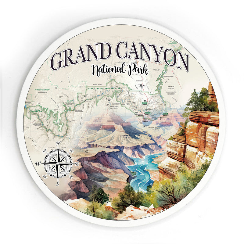 Grand Canyon National Park 3.5 Inch Wood Magnet Keepsake