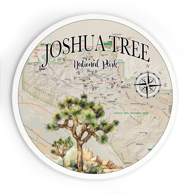 Joshua Tree National Park ART 3.5 Inch Wood Magnet Keepsake