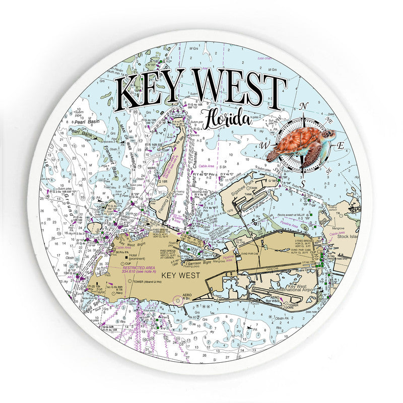 Key West FL 3.5 Inch Wood Magnet Keepsake