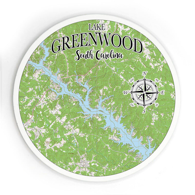 Lake Greenwood sc 3.5 Inch Wood Magnet Keepsake