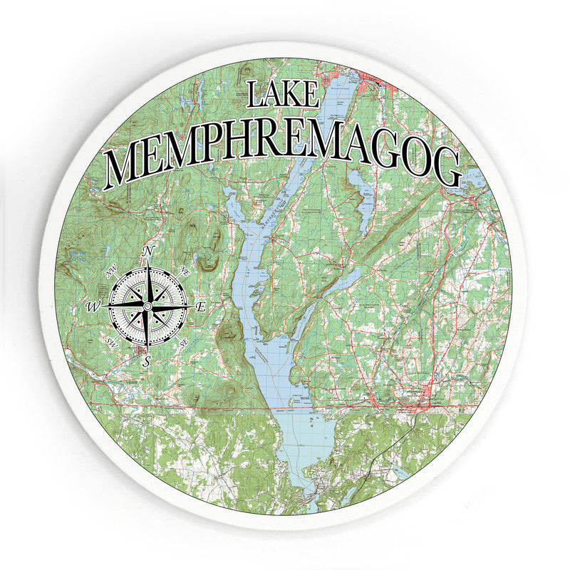 Lake Memphremagog 3.5 Inch Wood Magnet Keepsake