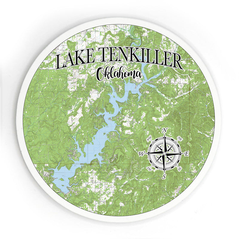 Lake Tenkiller OK 3.5 Inch Wood Magnet Keepsake