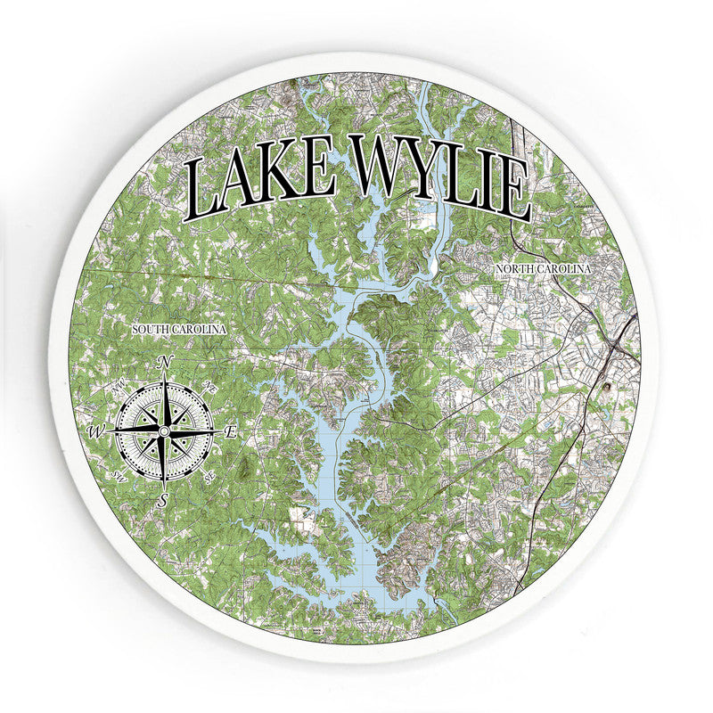 Lake Wylie SC 3.5 Inch Wood Magnet Keepsake