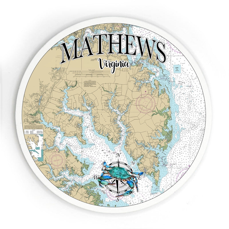 Mathews VA 3.5 Inch Wood Magnet Keepsake