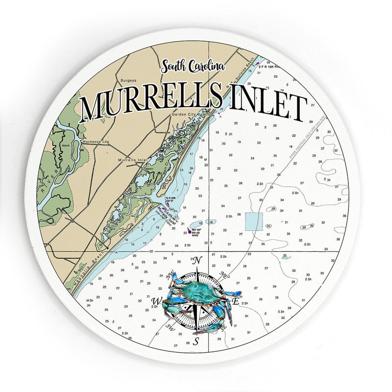 Murrells Inlet SC 3.5 Inch Wood Magnet Keepsake