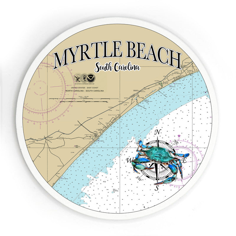 Myrtle Beach SC 3.5 Inch Wood Magnet Keepsake