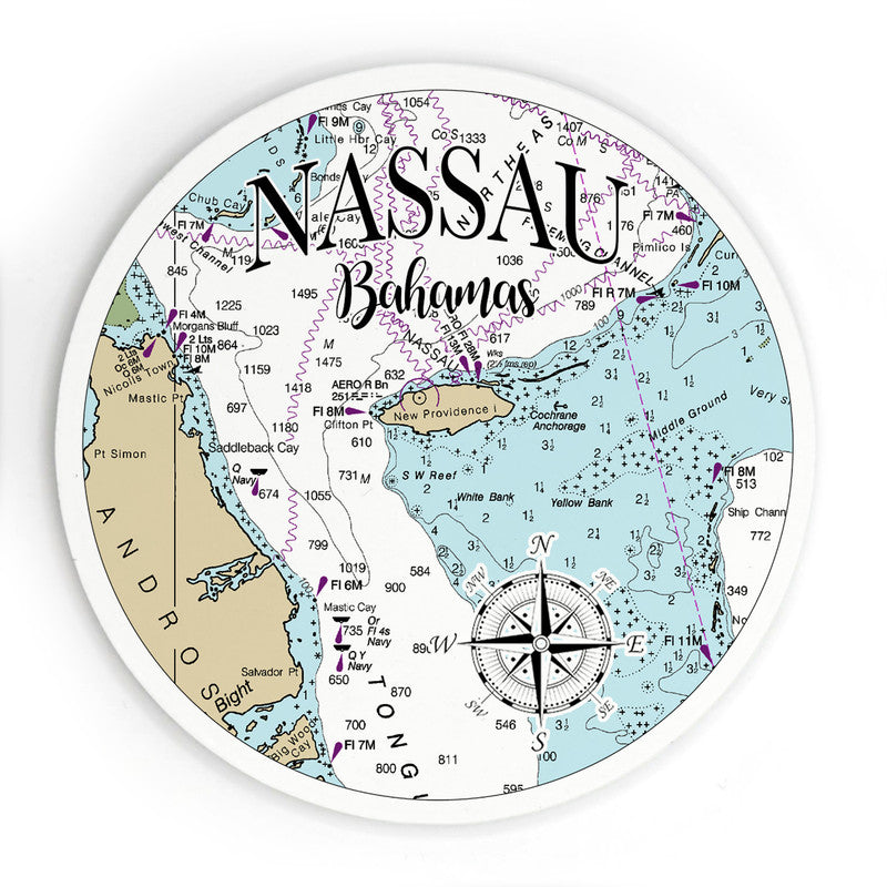 Nassau Bahamas 3.5 Inch Wood Magnet Keepsake