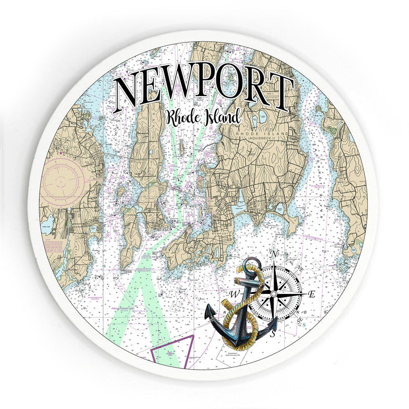 Newport RI 3.5 Inch Wood Magnet Keepsake