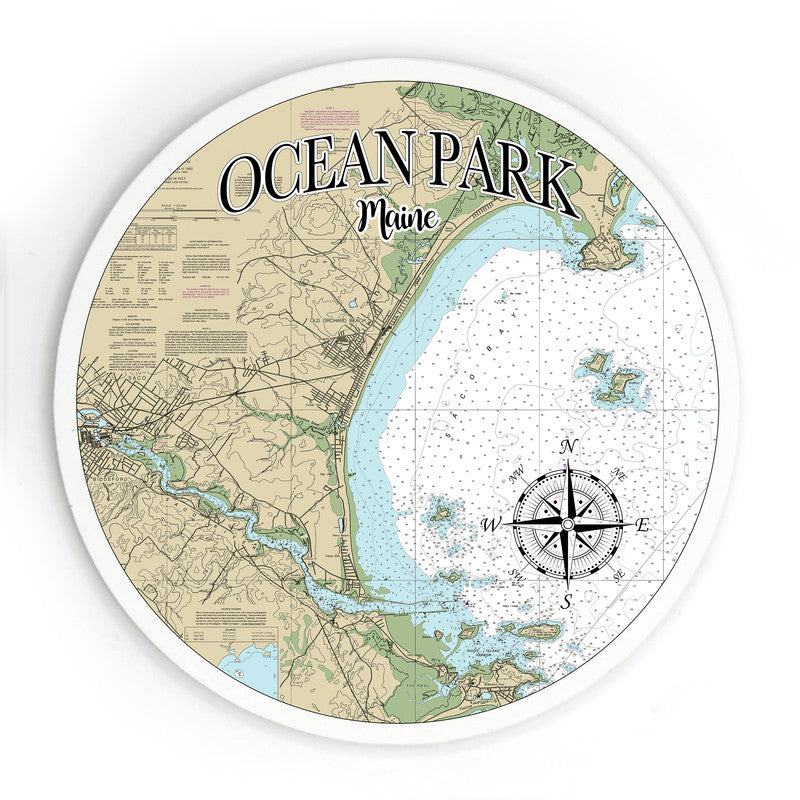 Ocean Park ME 3.5 Inch Wood Magnet Keepsake