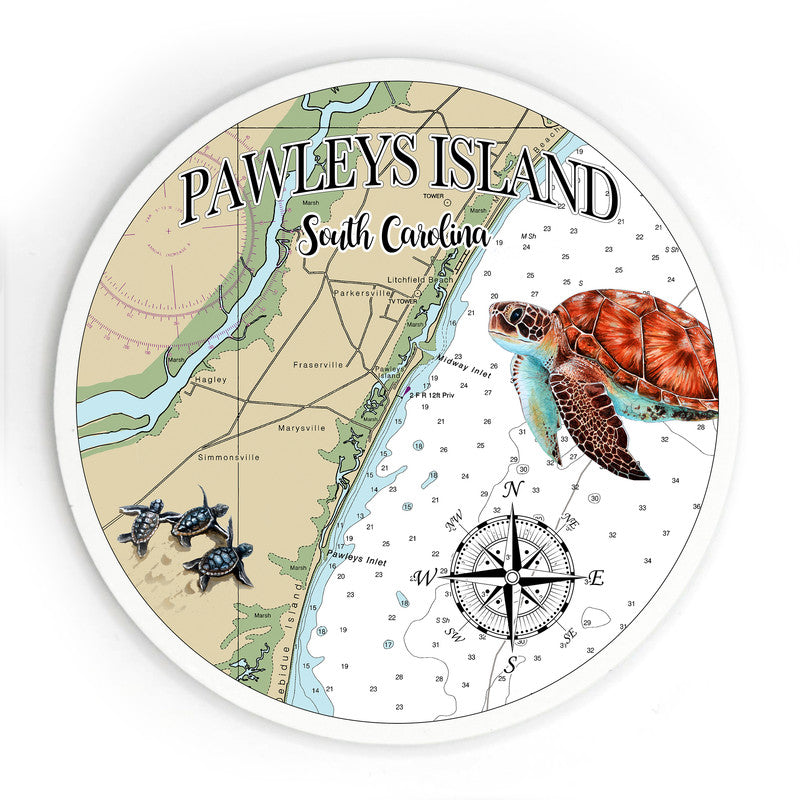 Pawleys Island SC 3.5 Inch Wood Magnet Keepsake