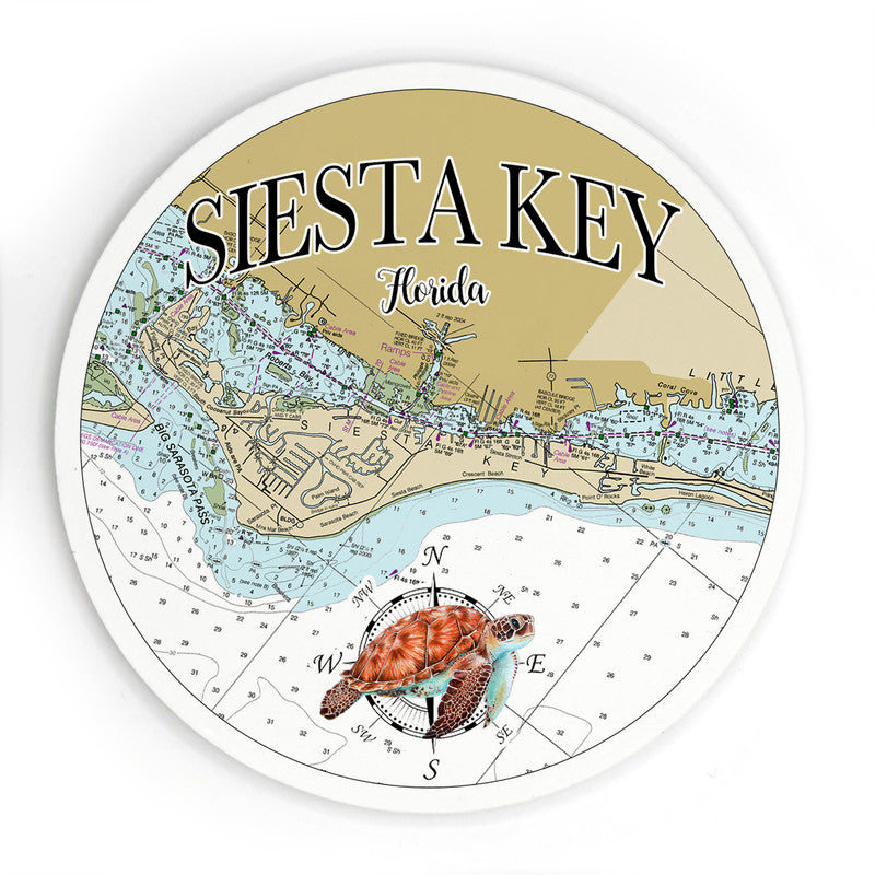 Siesta Key FL 3.5 Inch Wood Magnet Keepsake