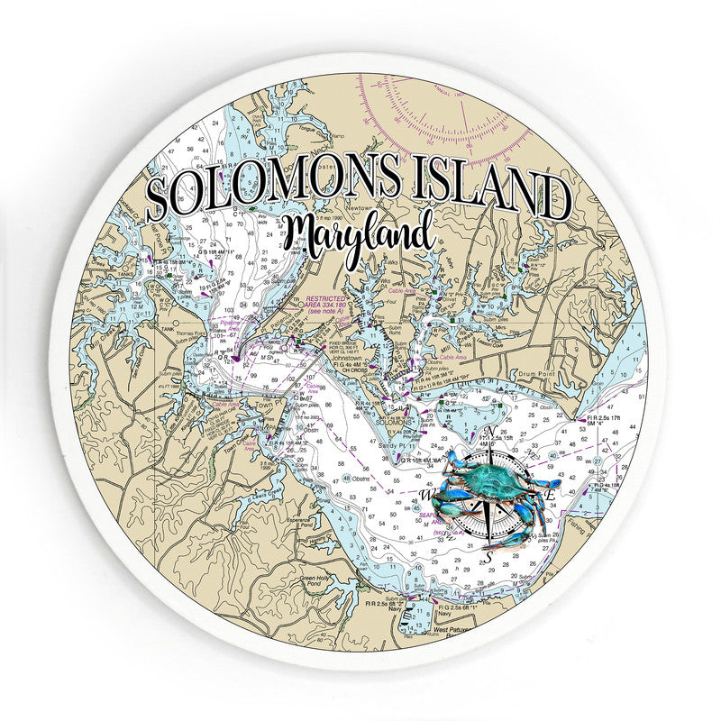 Solomons Island MD 3.5 Inch Wood Magnet Keepsake