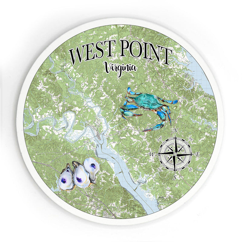 West Point VA 3.5 Inch Wood Magnet Keepsake