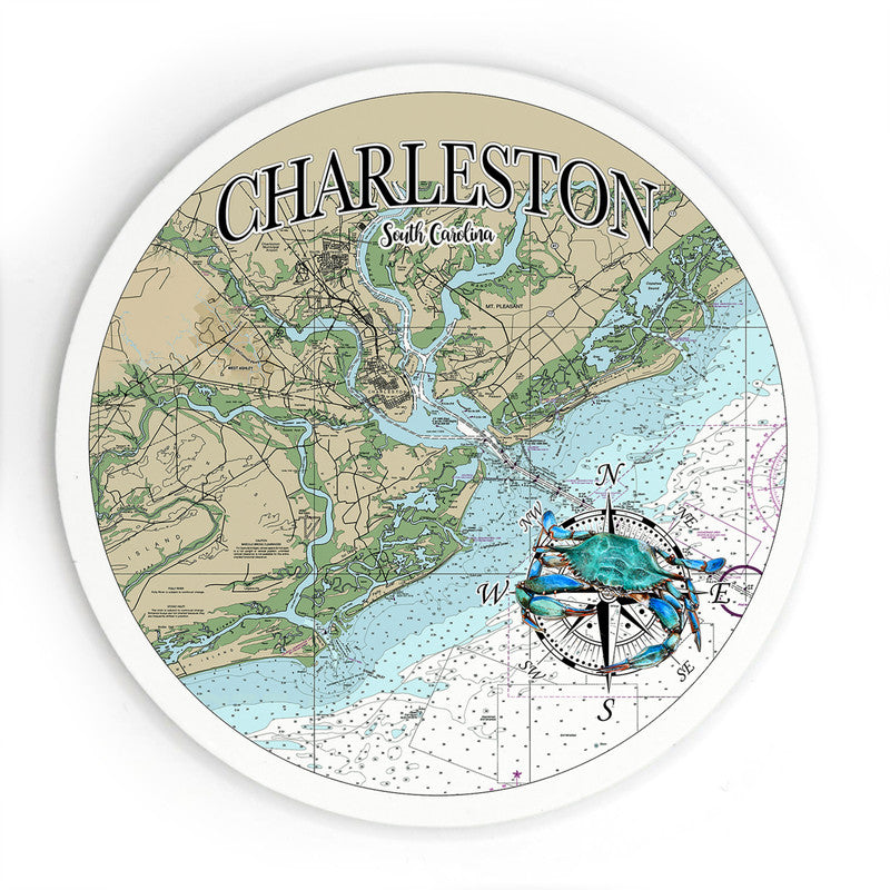 Charleston, SC 3.5 Inch Wood Magnet Keepsake