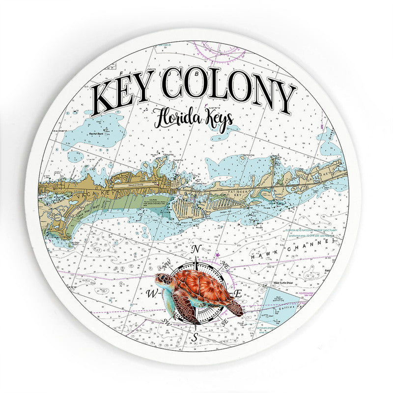 Key Colony FL 3.5 Inch Wood Magnet Keepsake