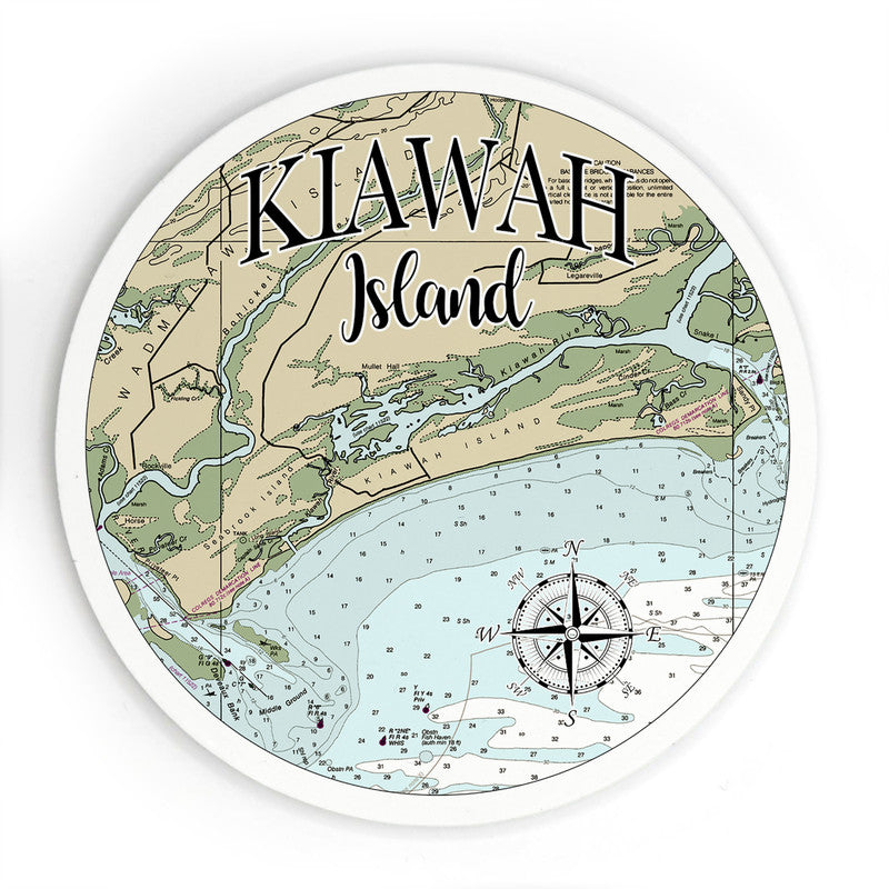 Kiawah Island SC 3.5 Inch Wood Magnet Keepsake